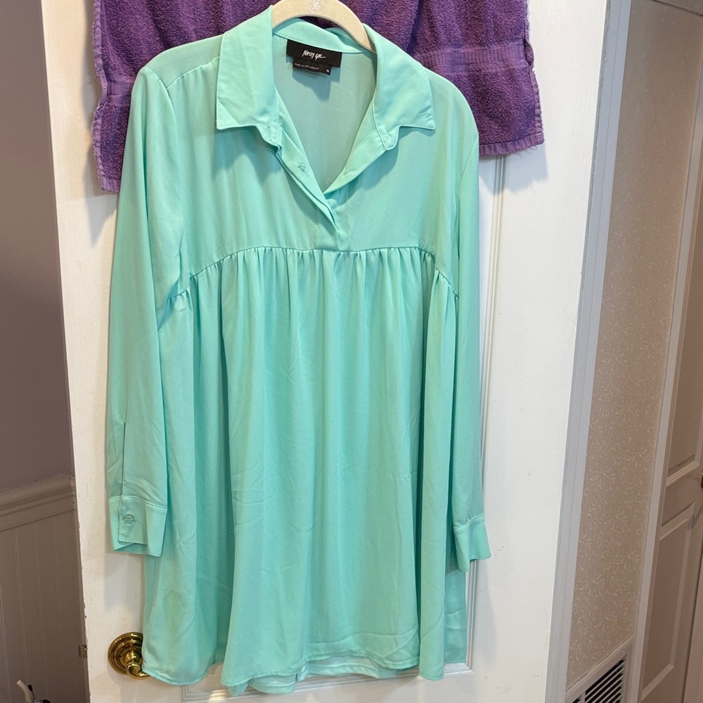 Nasty Gal Mint Green Blouse